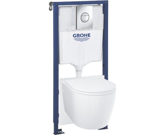Grohe 5 in 1 - pods ar vāku Start Round, rāmis, hromēts taustiņš Sail, stiprinājumi, blīve