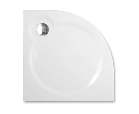 dušas paliktnis Tahiti M, 800x800 mm, h=30 mm, r=550, balts akmens masas Dušas vanniņas