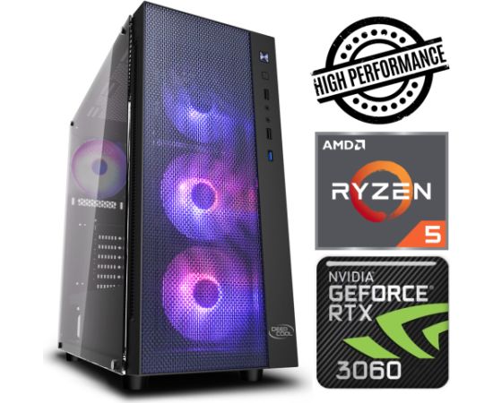 INTOP Ryzen 5 3600 16GB 240SSD M.2 NVME RTX4060 8GB no-OS