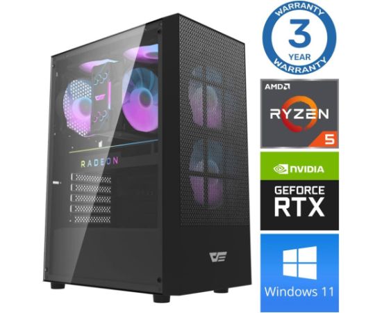 INTOP Ryzen 5 5500 16GB 500SSD M.2 NVME RTX4060 8GB WIN11 Personālie datori INTOP Ryzen 5 5500 16GB 500SSD M.2 NVME RTX4060 8GB WIN11 Personālie datori