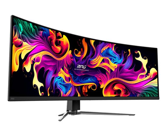 MSI MPG 491CQPDE QD-OLED, gaming monitor - 49 - black, DQHD, QD-OLED, curved, Adaptive-Sync, 144Hz panel