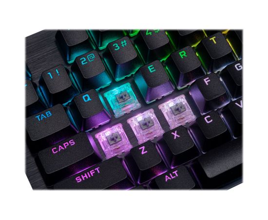 Corsair Mechanical Gaming Keyboard with PBT DOUBLE SHOT PRO Keycaps K70 RGB PRO Gaming keyboard Wired Nordic Black CHERRY MX SPEED