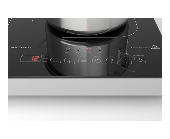 Caso Hob ProGourmet 3500 Number of burners/cooking zones 2 Sensor touch display Black Induction Mini cepeškrāsnis un virsmas