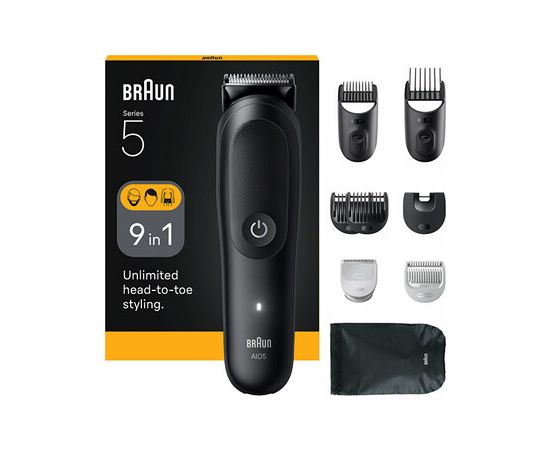 Braun Series 5 AIO5540 - Multifunkční zastřihovač 9v1 Smaržas - NESAKĀRTOTS