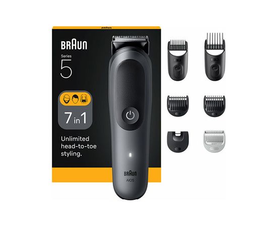 Braun Series 5 AIO5520 Grey - Multifunkční zastřihovač 7v1 Smaržas - NESAKĀRTOTS