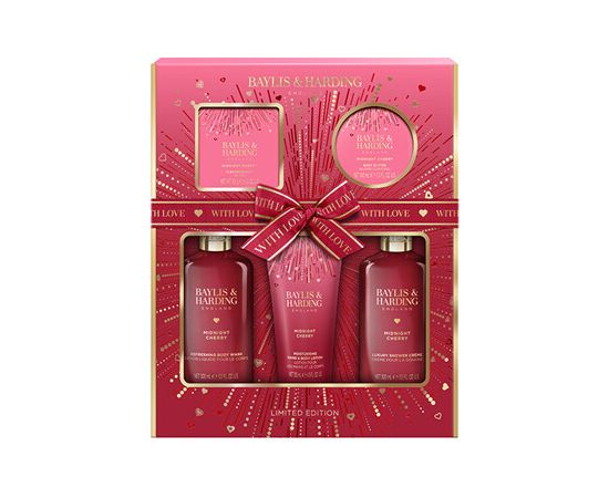 Baylis & Harding Midnight Cherry Bath Care Set - Dárková sada Smaržas - NESAKĀRTOTS