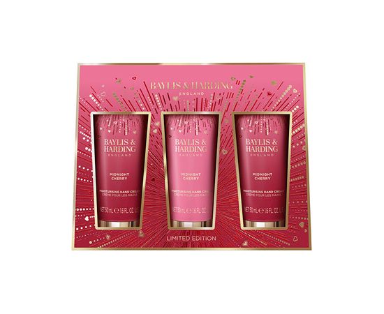 Baylis & Harding Midnight Cherry Hand Cream Set - Dárková sada krémů na ruce 50ml Smaržas - NESAKĀRTOTS