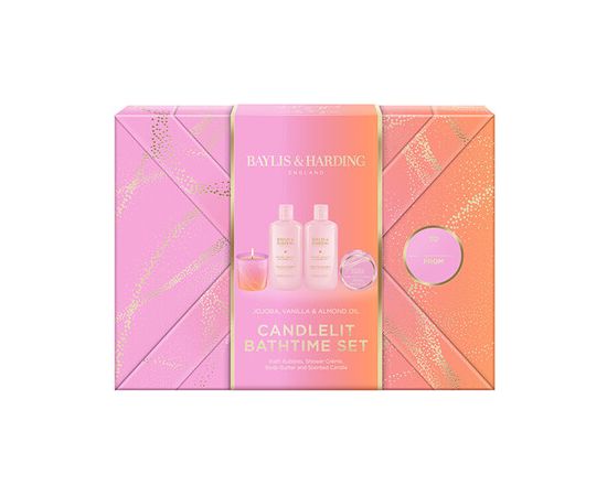 Baylis & Harding Almond Oil Gift Set ( Jojoba, Vanilka & Mandlový olej ) - Dárková sada Smaržas - NESAKĀRTOTS