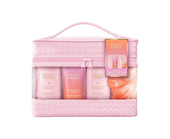 Baylis & Harding Almond Oil Body Care Gift Set ( Jojoba, Vanilka & Mandlový olej ) - Dárková sada Smaržas - NESAKĀRTOTS