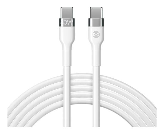 Forever Flexible Kabelis USB-C  / USB-C / 1m / 60W Data USB kabeļi