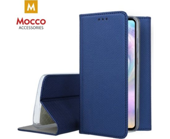 Mocco Smart Magnet Book Case Grāmatveida Maks Telefonam Xiaomi Redmi Note 10 5G / Poco M3 Zils Neoriģinālie Maciņi