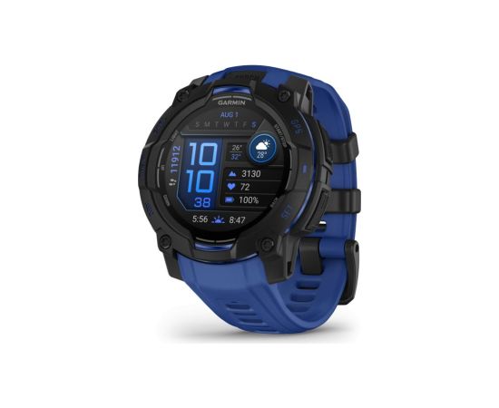 Garmin   Instinct 3 – 45 mm, Supernova Edition, AMOLED, Bolt blue / Black sports watch