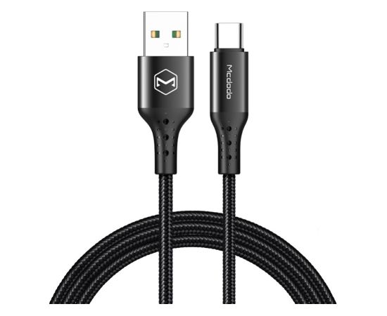 Mcdodo -  Cable Type-C 1.5m 5A Black Дата USB-кабели