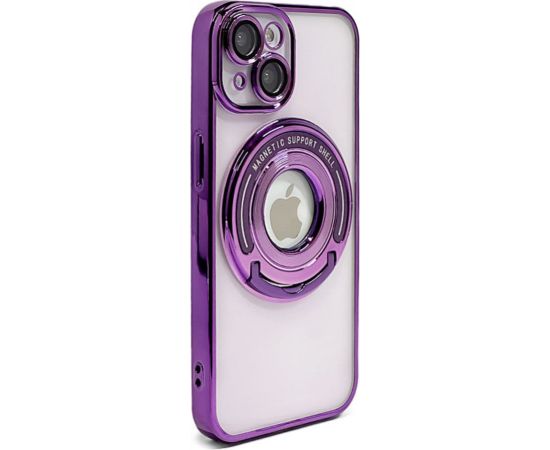 iLike Apple  iPhone 15 Pro Max IH MAGSAFE HIDDEN STAND COVER Purple Neoriģinālie Maciņi