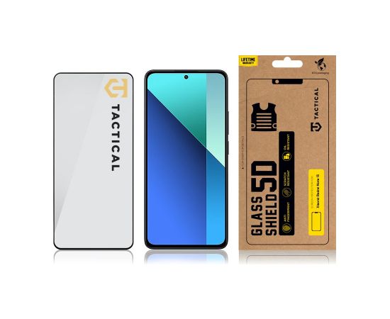 Tactical Glass Shield 5D for Xiaomi Redmi Note 13 4G|5G Black