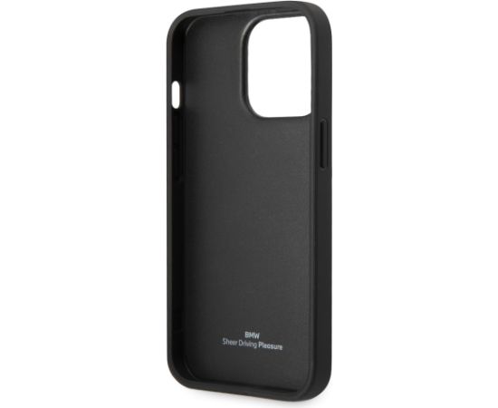 BMW Signature Leather Big Logo Case for iPhone 14 Pro Black Чехлы - альтернативные