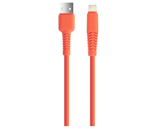 Кабель Setty USB - Lightning 1,5 м 2,1A KSA-L-1.5210 оранжевый Дата USB-кабели