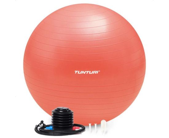 Tunturi Gymball Anti Burst Гимнастический мяч с насосом 75см, Цвет розового золота Fitnesa bumbas