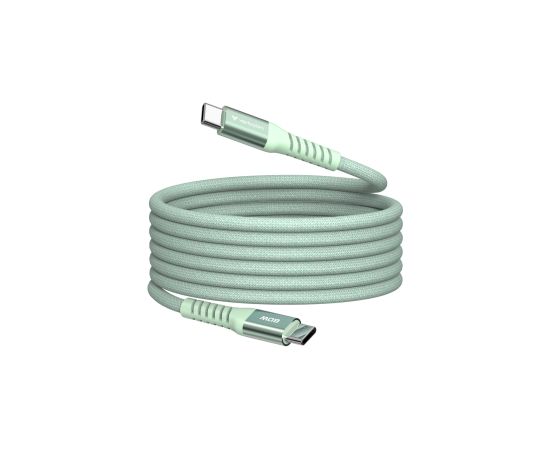Kabelis Verbatim Sync & Charge Magnetic Type-C  60W 120cm Green Data USB kabeļi