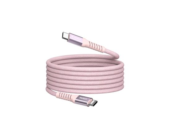 Kabelis Verbatim Sync & Charge Magnetic Type-C  100W 120cm Pink Дата USB-кабели