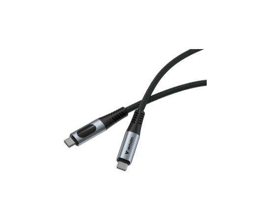 Kabelis Verbatim Sync&Charge Cable with Power Display 100W 120cm Data USB kabeļi
