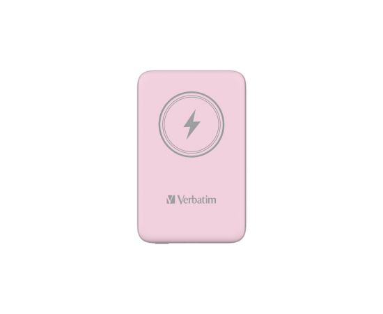 Enerģijas krātuve Verbatim Charge n Go 10000mAh Magnetic Wireless Charge Pink