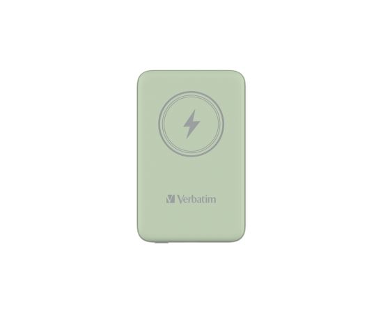 Enerģijas krātuve Verbatim Charge n Go 10000mAh Magnetic Wireless Charge Green 20W