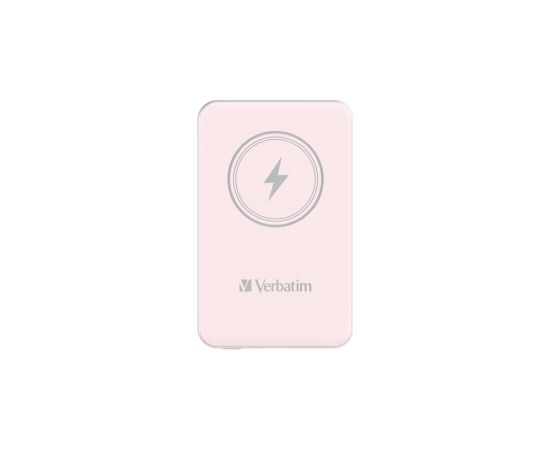 Enerģijas krātuve Verbatim Charge n Go 5000mAh Magnetic Wireless Charge Pink