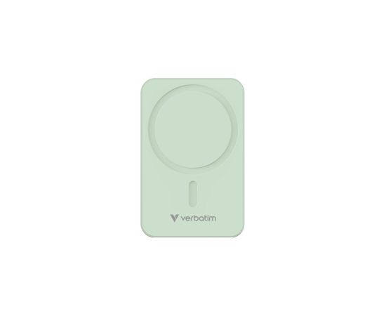 Enerģijas krātuve Verbatim Charge n Go 20000mAh Magnetic Wireless Charge Green Enerģijas krātuve Verbatim Charge n Go 20000mAh Magnetic Wireless Charge Green