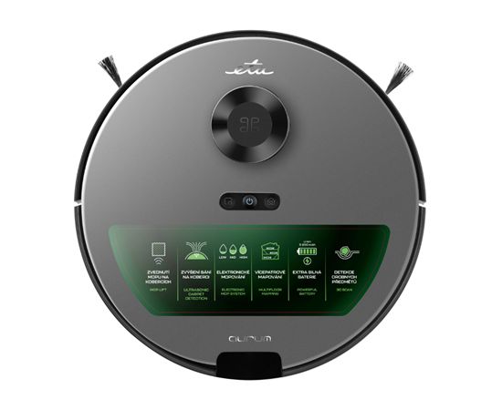 ETA Robot Vacuum Cleaner Aurum ETA524190000 Wet&Dry Operating time (max) 240 min Li-ion 5200 mAh Dust capacity 0.25 L Grey Пылесосы - Роботы