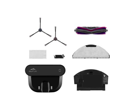 ETA Robot Vacuum Cleaner Aurum ETA524190000 Wet&Dry Operating time (max) 240 min Li-ion 5200 mAh Dust capacity 0.25 L Grey Пылесосы - Роботы