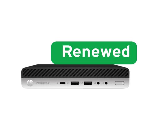 HP RENEW Grade B ProDesk 400 G3 Desktop Mini PC Intel Core i5 i5-7500T 8 GB SSD 128 GB Intel HD Graphics 630 Windows 11 Pro 12 month(s)