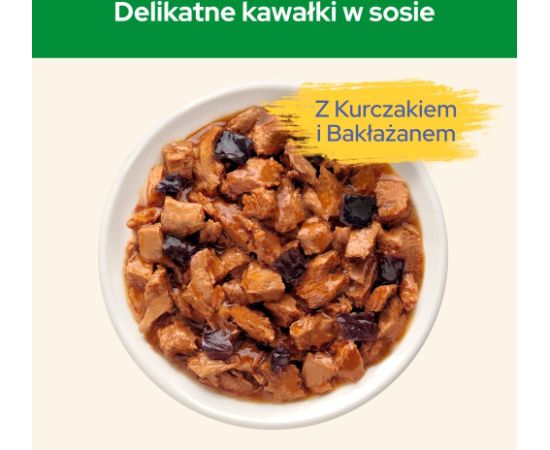 PURINA Cat Chow Sterilised with chicken and eggplant in sauce - wet cat food - 26x85g (20 + 6 GRATIS) Kaķu konservi