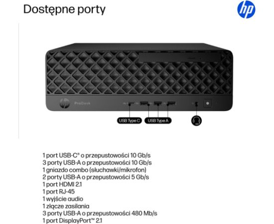 HP ProDesk 4 SFF G1i AI PC Intel Core Ultra 5 225 16 GB DDR5-SDRAM 512 GB SSD Windows 11 Pro Black