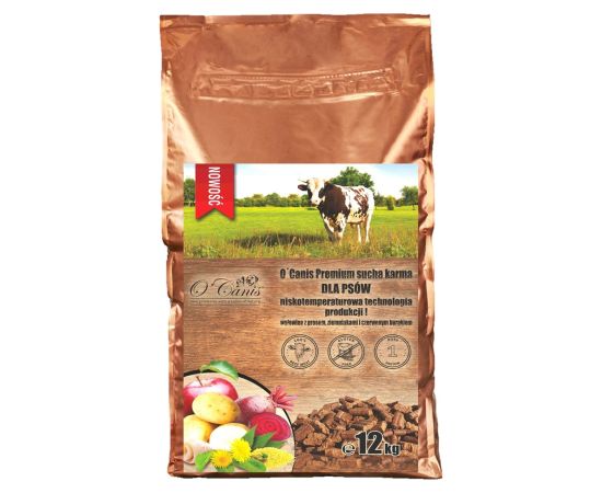 O'Canis Premium sucha karma dla psów wołowina z prosem, ziemniakami i czerwonym burakiem  12kg Suņu barība