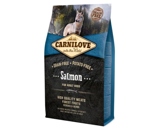CARNILOVE Salmon for adults - dry dog food - 4kg Suņu barība