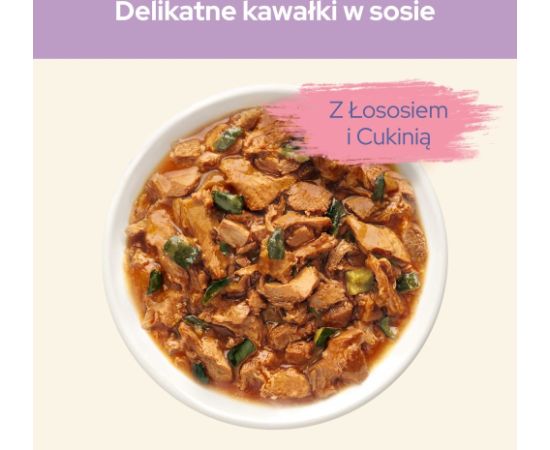 PURINA Cat Chow Sensitive with salmon and zucchini in sauce - wet cat food - 26x85g (20 + 6 GRATIS) Kaķu konservi