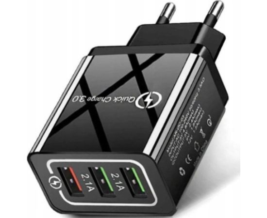 Blackmoon (1231712) 3xUSB lādētājs QC 3.0