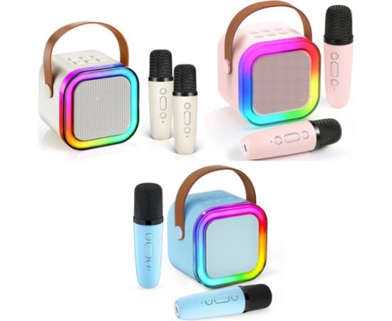 Blackmoon K12 Bluetooth Karaoke skaļrunis ar 2 mikrofoniem RGB (Mix colors)