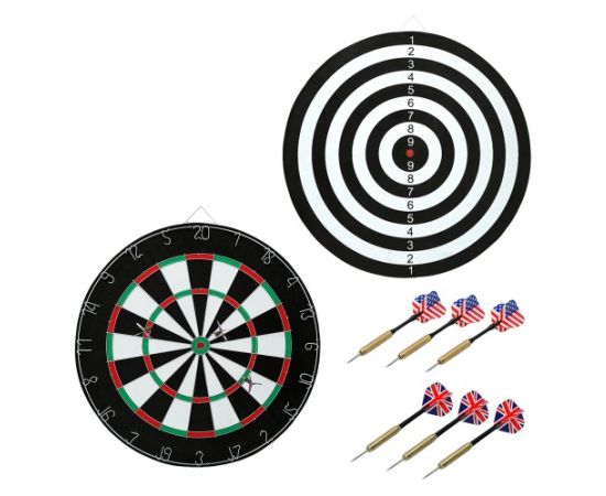 Дартс комплект с 6 острыми дротиками Ø45 cm 14+ CB54011 Galda spēles