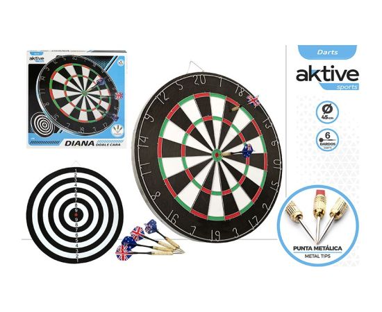 Дартс комплект с 6 острыми дротиками Ø45 cm 14+ CB54011 Galda spēles