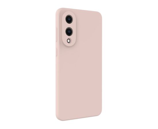 Evelatus Samsung  Galaxy S25 Edge Premium Magnetic Soft Touch Silicone Case Pink Sand Neoriģinālie Maciņi