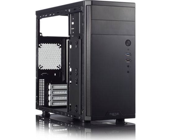 Fractal Design CORE 1100 Black Micro ATX Power supply included No ATX PSUs, up to 185mm if a typical-length optical drive is mounted