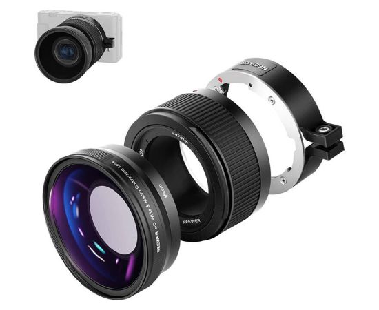 Neewer wide angle lens for Sony ZV1 (black) Aksesuāri sporta kamerām