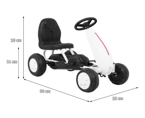 Ramiz Quad Na Pedały Dla Dziecka Mini Lekki Biały Новости - Детские товары