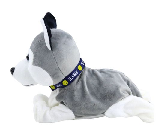 Leantoys Pies pluszowy interaktywny Husky na baterie