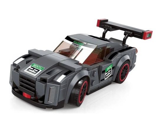 Jokomisiada Klocki techniczne Sportowe auto SZARE 166-elementów + naklejki ZA5743 EDUKAMP