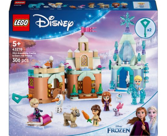 LEGO Disney Miniaturowy zamek w Arendelle i lodowy pałac Elzy (43278)