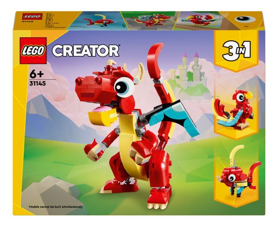 LEGO Creator Czerwony smok 3w1 4 szt. (31145) Новости - Детские товары