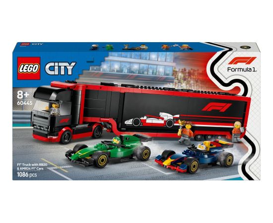 LEGO City Formula 1 F1® Ciężarówka z bolidami RB20 i AMR24 F1® 3 szt. (60445)